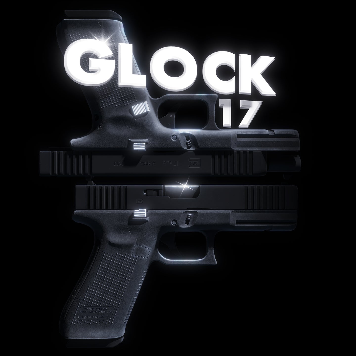 3D Glock 17 + Bullet