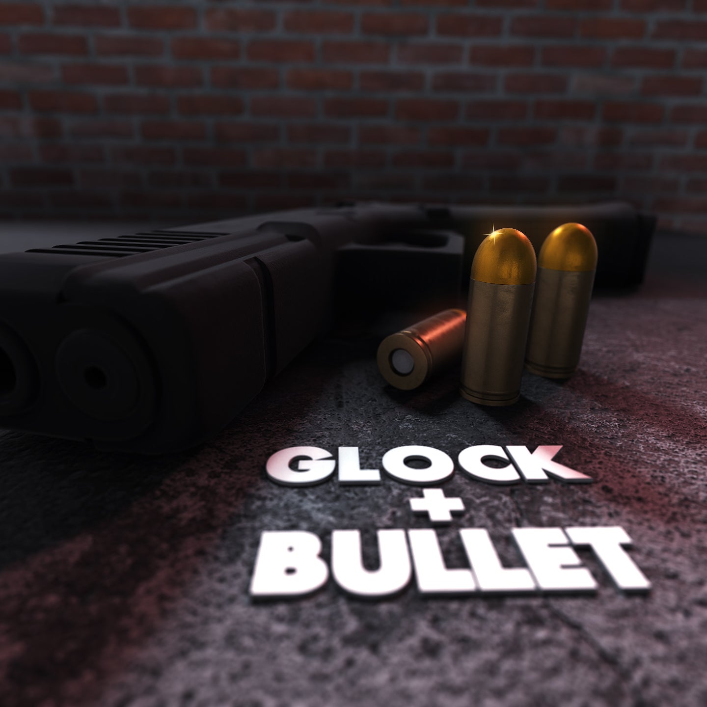 3D Glock 17 + Bullet