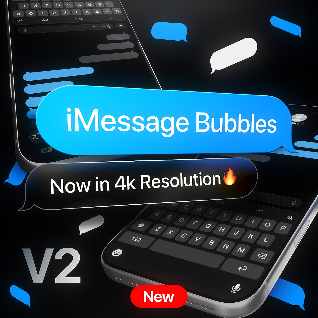 iMessage Text Bubbles V2